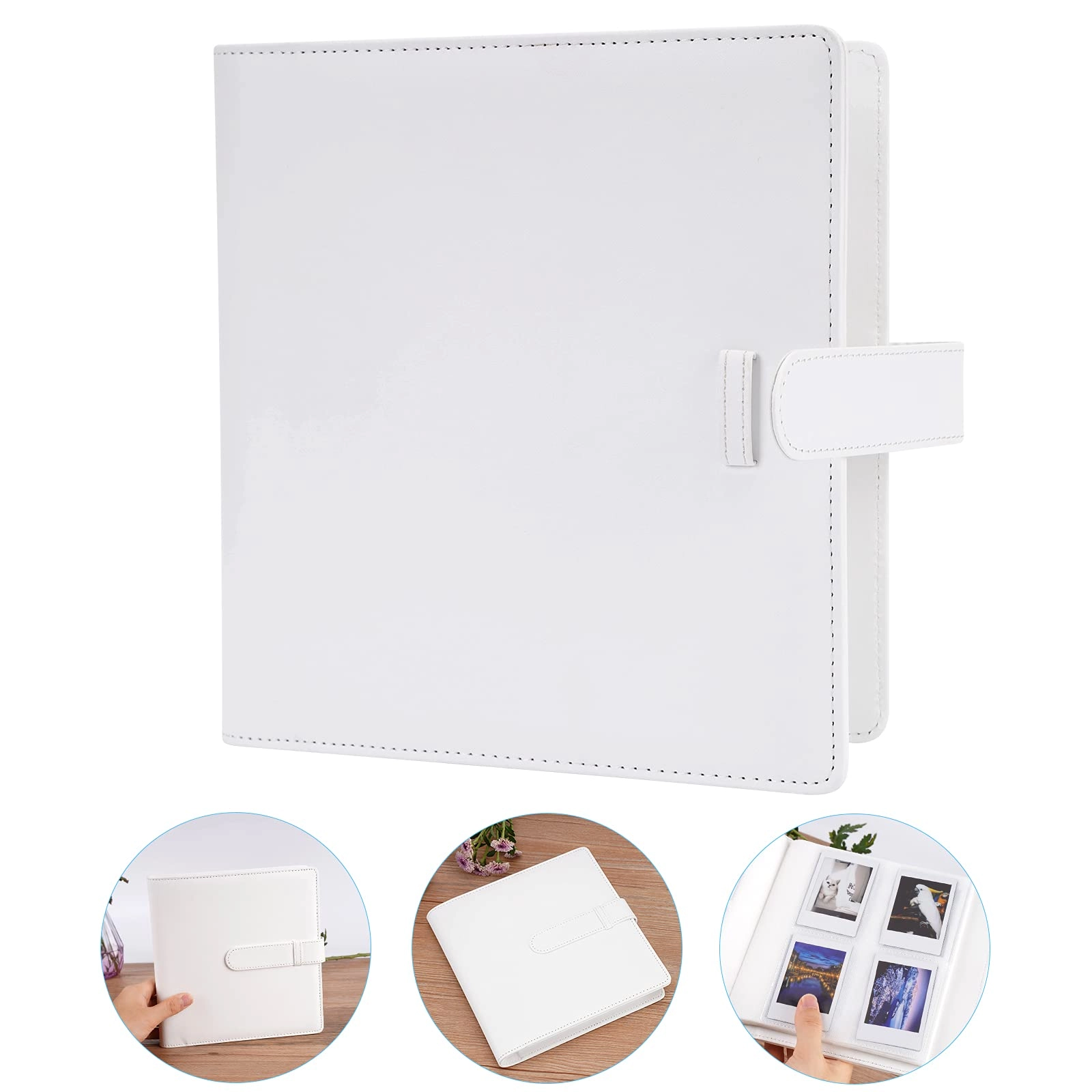 2x3" 256 Pockets Faux Leather Photo Album