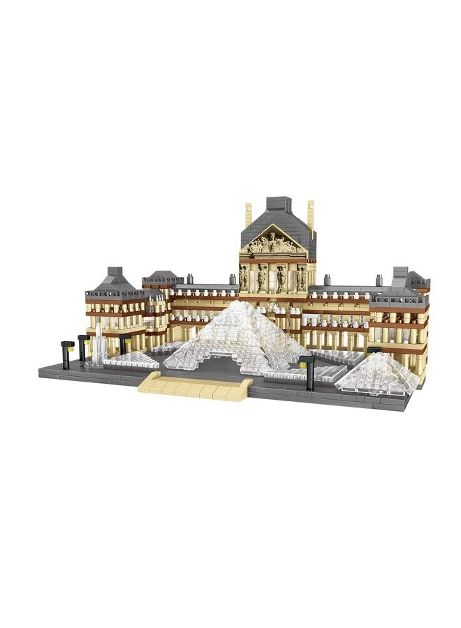 DOVOB Architecture Louvre Micro Building Blocks Set - Construction 2885 pcs