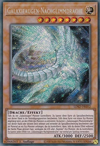 Yugioh Galaxy Eye Night Glow Dragon LDS2-DE052 - DE