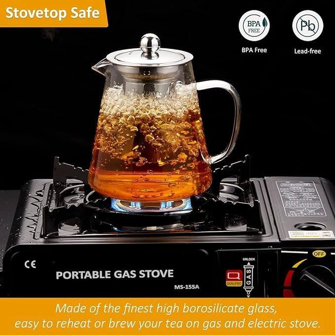 Borosilicate Glass Tea Pot - 750ML