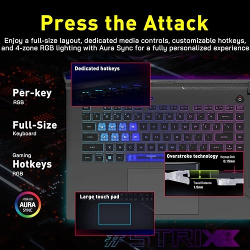 ROG Strix G16 - 16'' Ryzen 9 8940HX 32GB DDR5 2 TB SSD