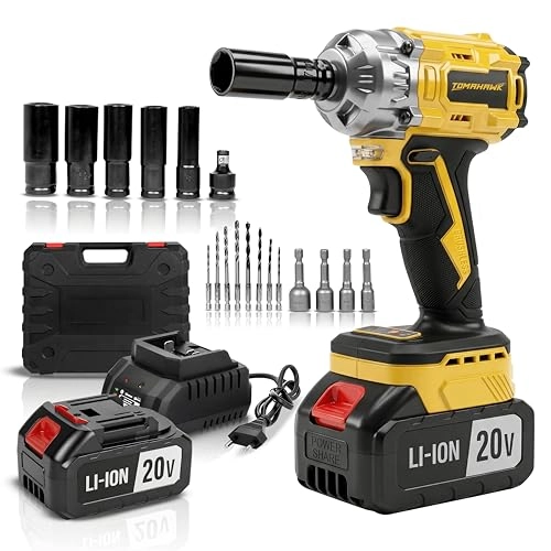 Tomahawk Cordless Impact Wrench - 400Nm 1/2 Inch Kit