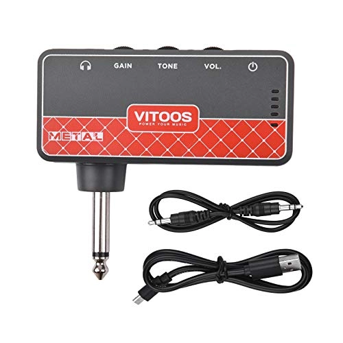 METAL - Guitar Headphone Amplifier Built-in battery 3.7V 450mA