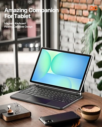 Keyboard Case with Multi-Touch Trackpad for Samsung Tab S10 FE/S9/S9 FE/S8/S7