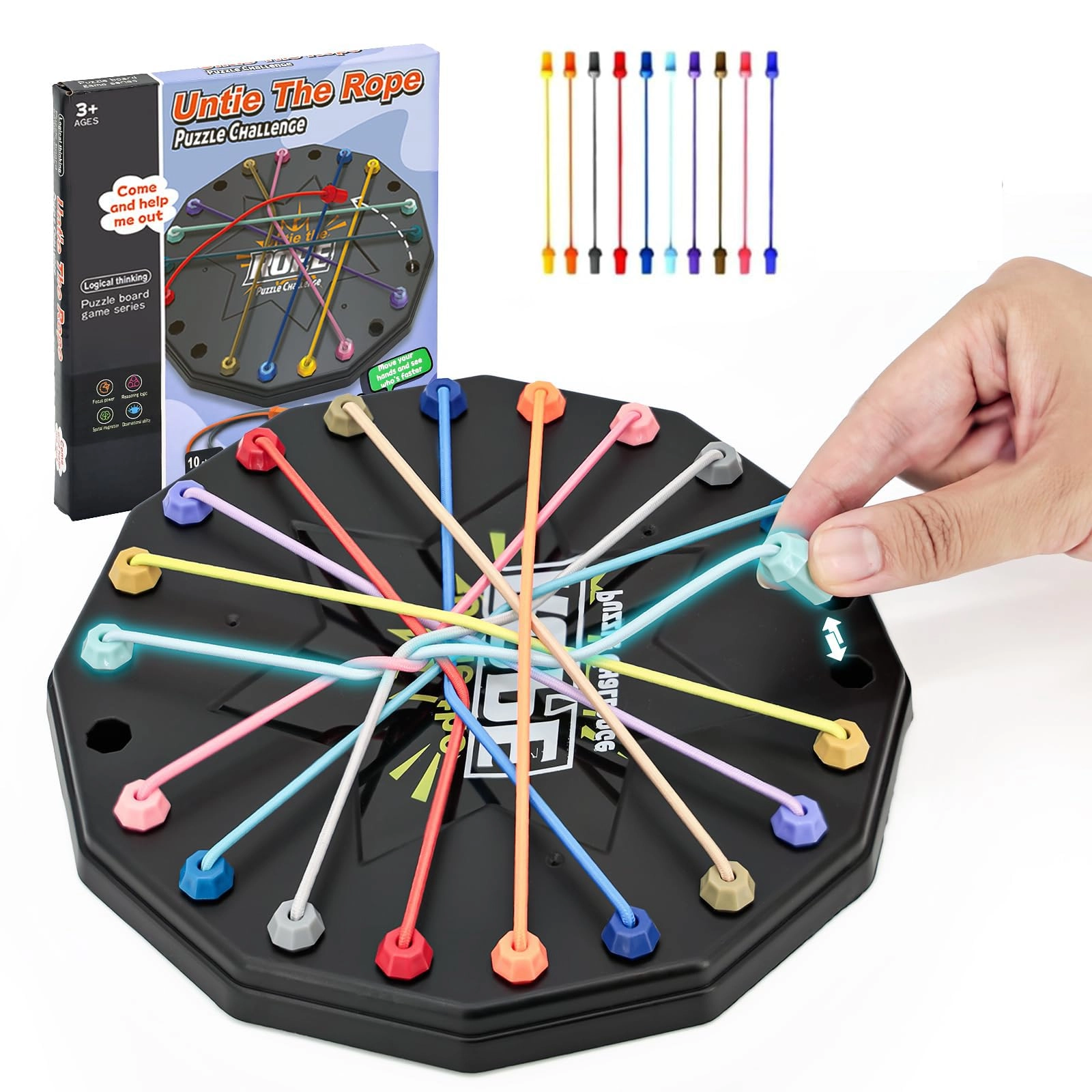 TERRIFI Rope Untangling Puzzle - Plastic and Nylon Cord