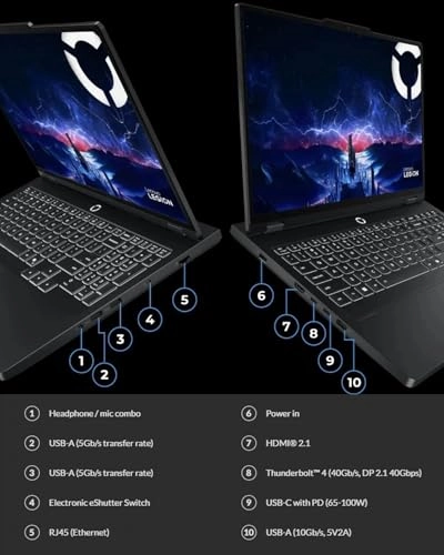 Legion Pro 5i Gen 10 - 16'' Ultra 9-275HX 64GB DDR5 4 TB SSD