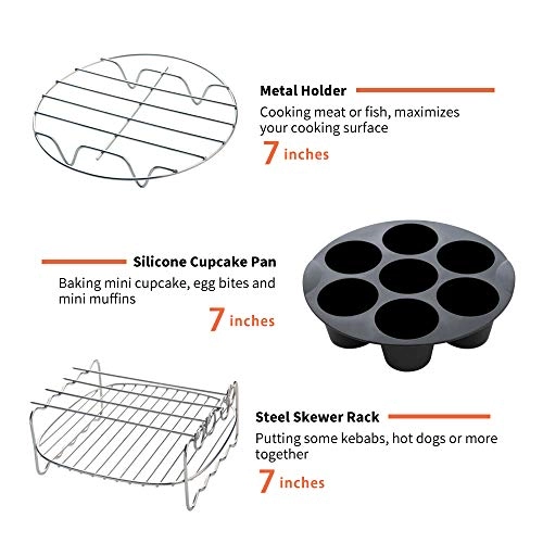 Air Fryer Accessories - Metal 9PCS