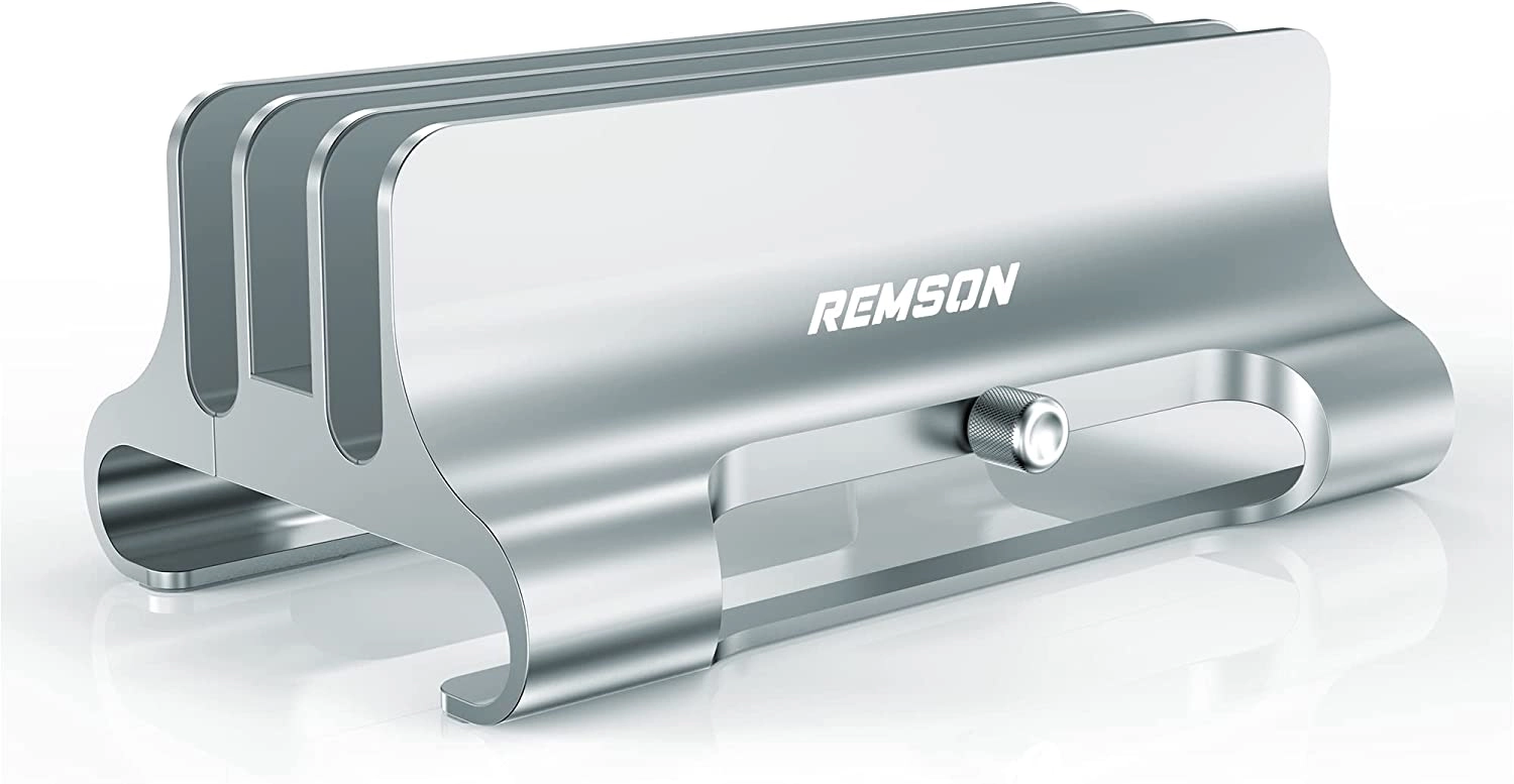 REMSON Vertical Laptop Stand - 3-Slots Aluminum Alloy