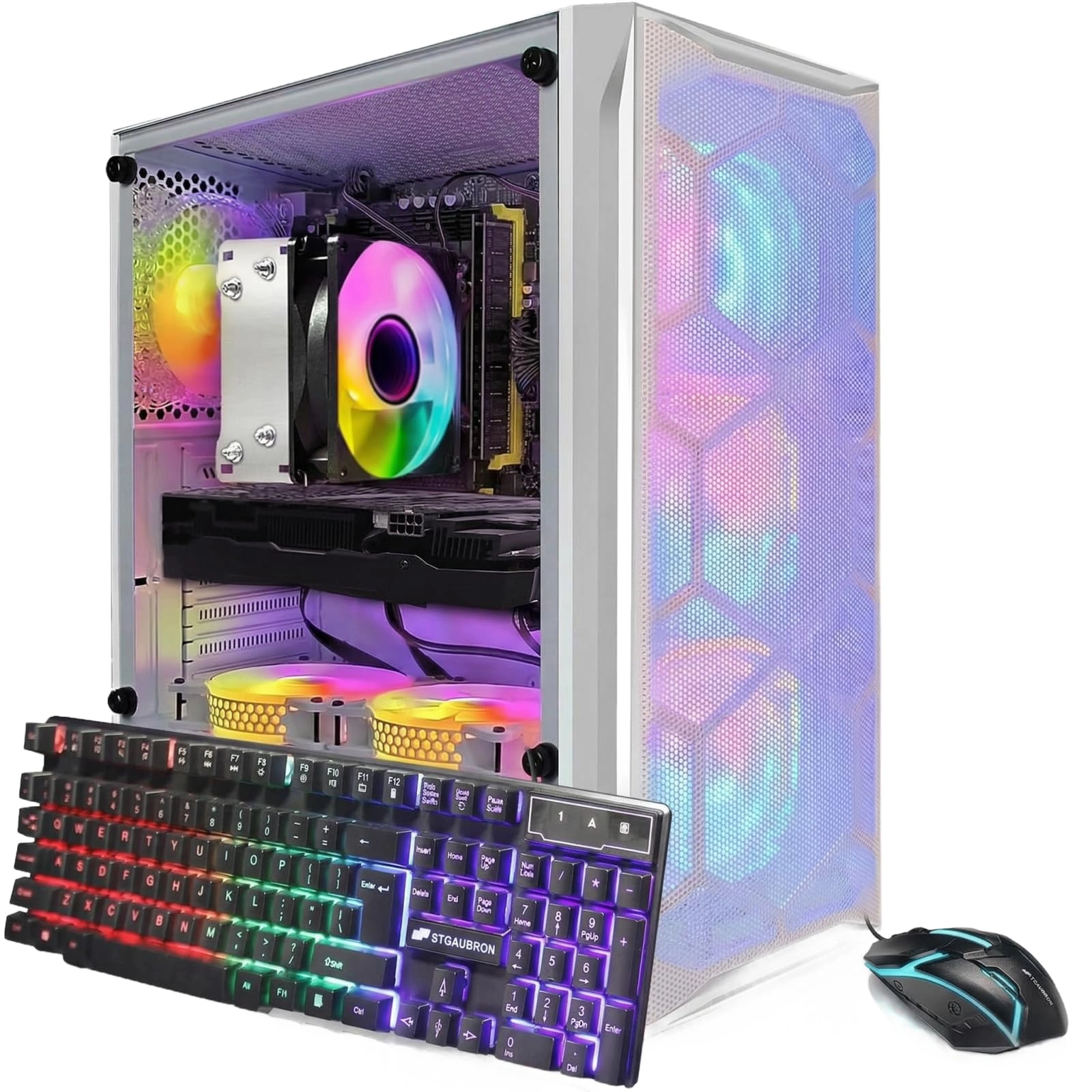 STGAubron Gaming PC Desktop - Ryzen 7 Pro 2700 16GB 1TB