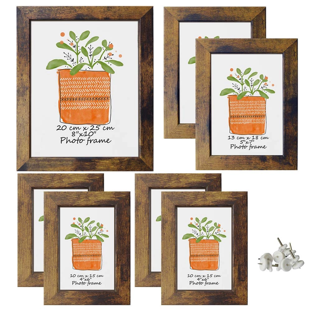 PETAFLOP Gallery Wall Frame Set - 8x10 5x7 4x6 7 Count