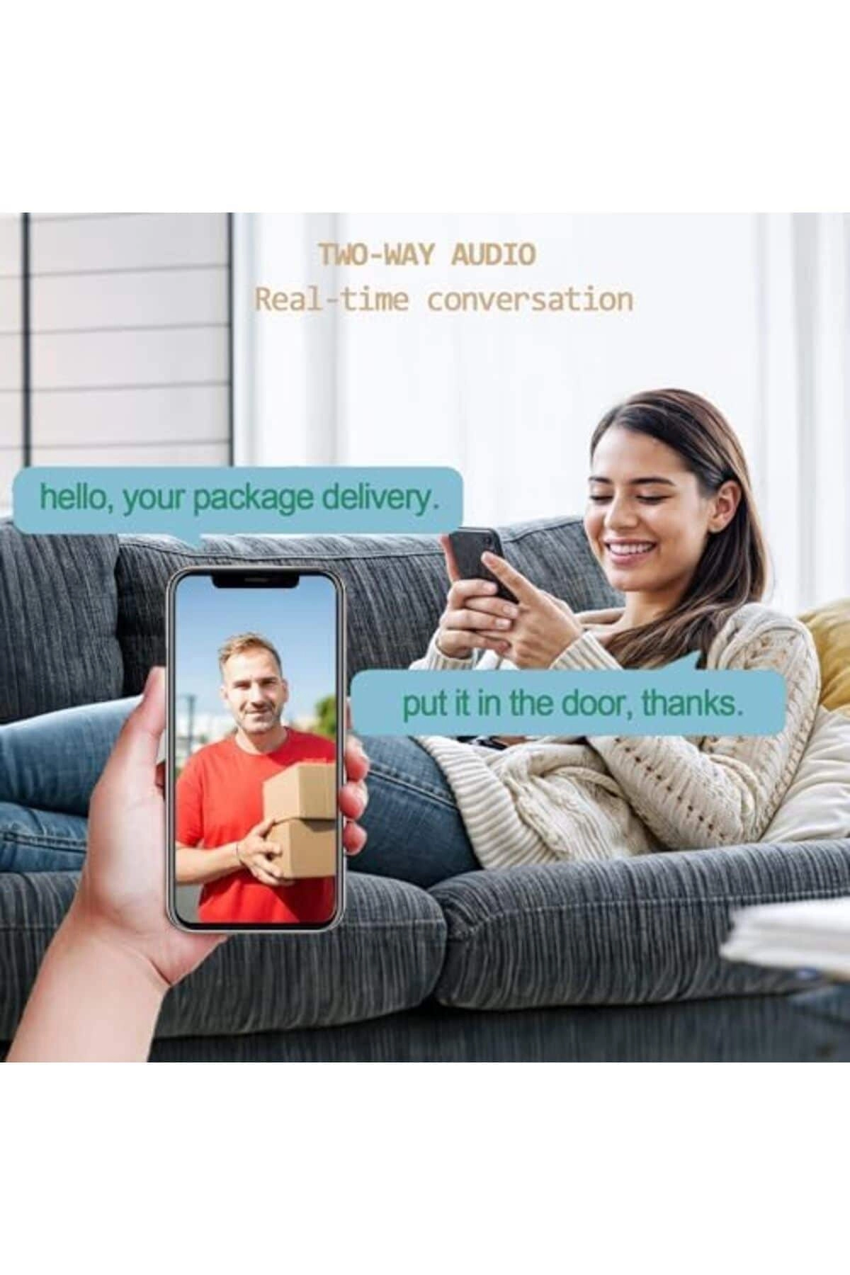 Dual Lens WiFi Security Camera 1080P