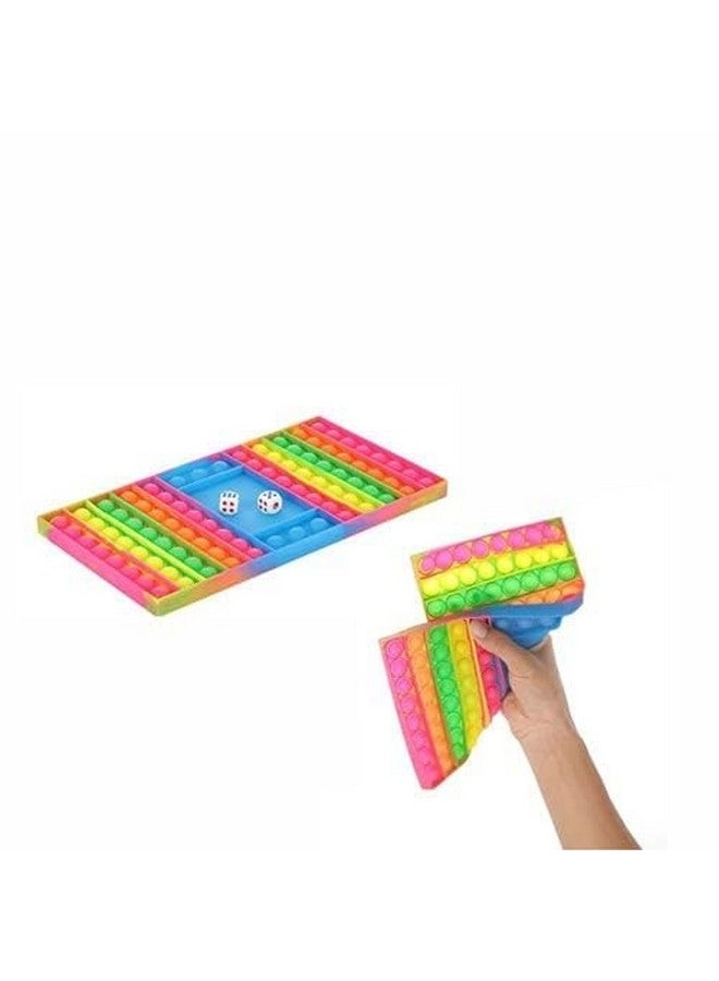 Pop It Ludo - Rainbow Glow in The Dark 2 Dice