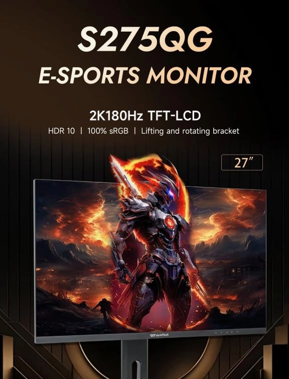 S275QG - G243FW 27 Inches 2560 x 1440 Pixels