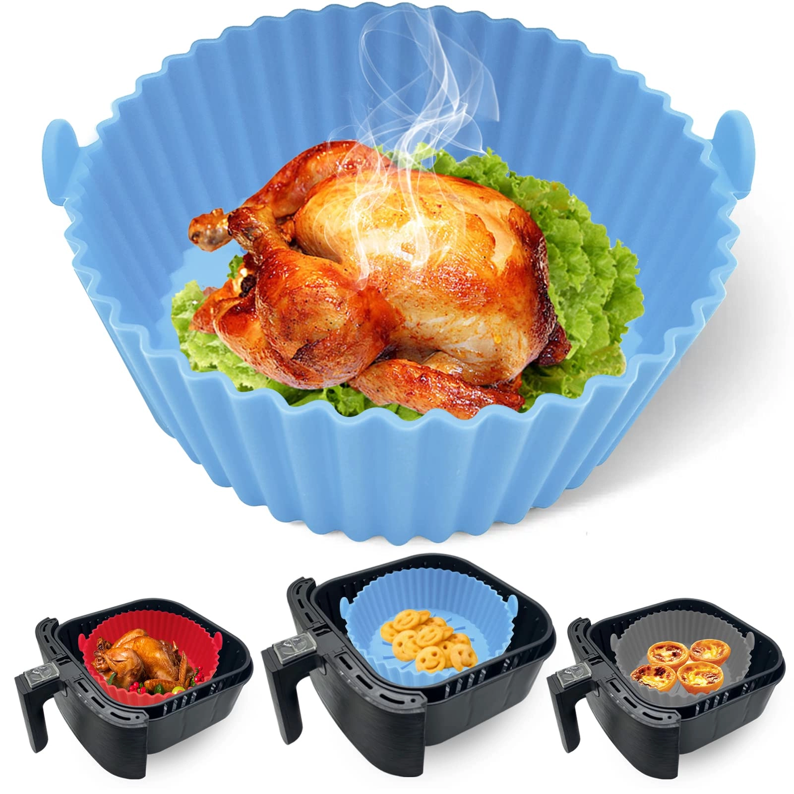 ZuKaYeHome Silicone air fryer liners - Silicone 1 piece(s)