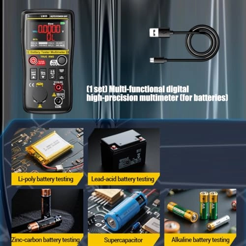 Digital Multimeter - Auto Sensing Battery Internal Resistance Check