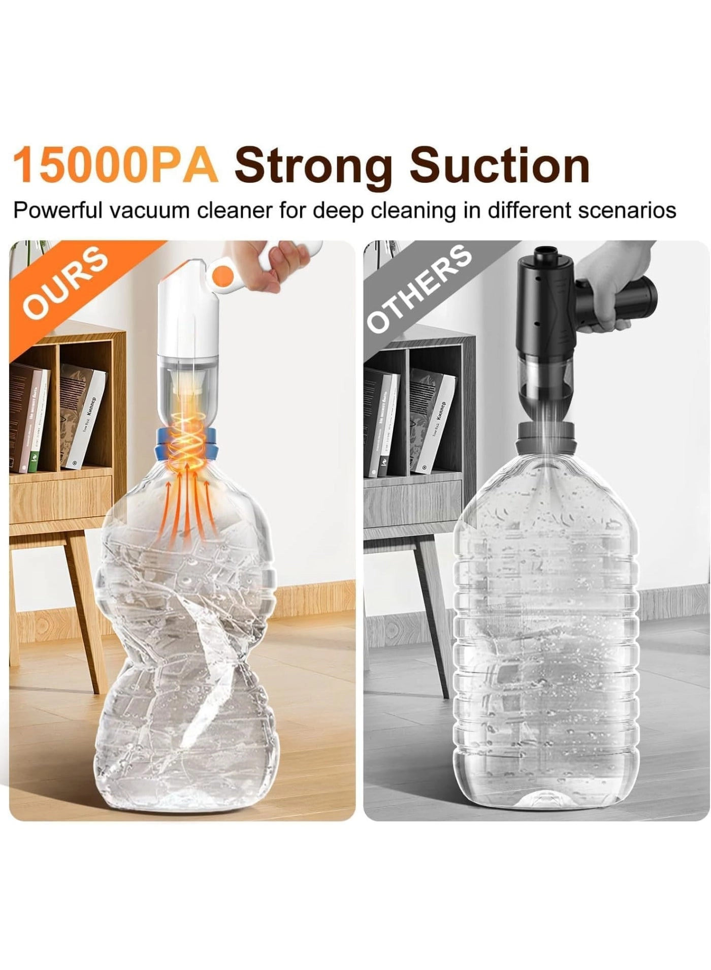 Handheld Car Vacuum Cleaner - 4000mAh