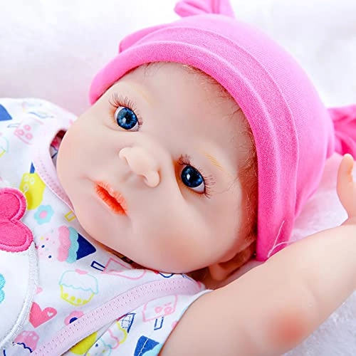 Reborn Baby Doll - 22 Inch Soft Vinyl Blonde Blue Eyes