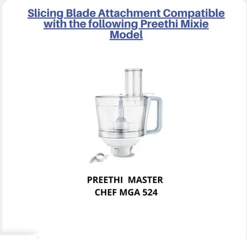Slicing Blade Attachment - 1.2mm Compatible with Master Chef Plus MGA525