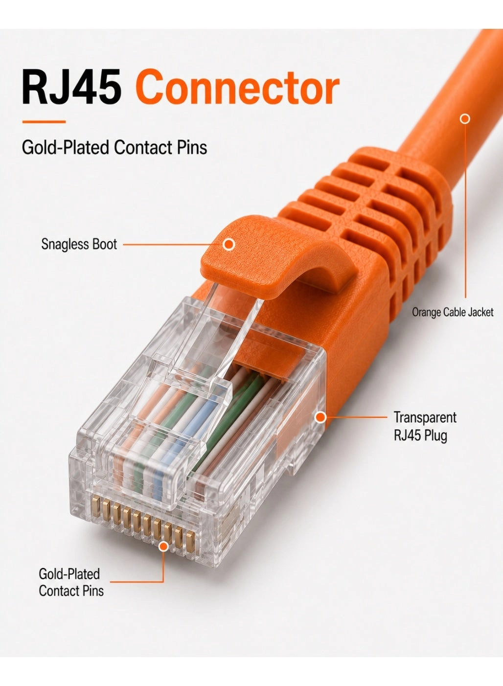 CAT-6 Ethernet Cable - 15 m