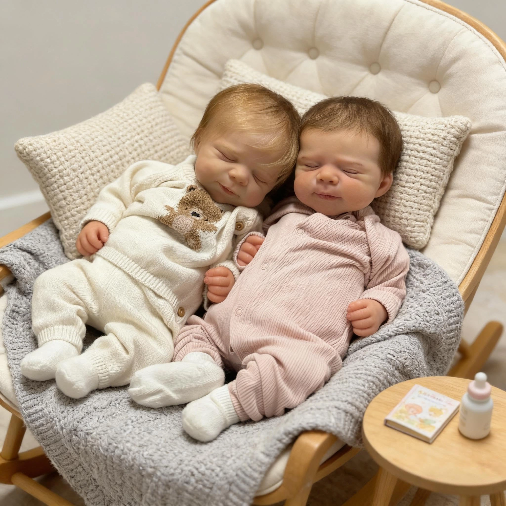 Pascale Reborn Baby Doll - 18 inch Vinyl Ages 3+ Bundle