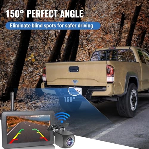 Wireless WiFi Magnetic Hitch Backup Camera - Night Vision 1080P