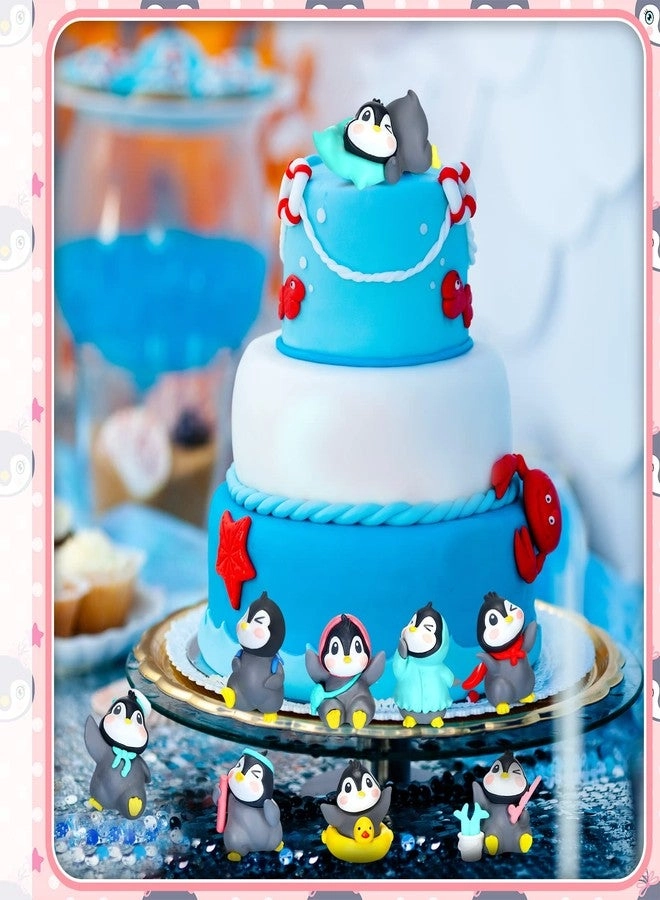 Mini Penguin Figurines - 24 Pieces Birthday