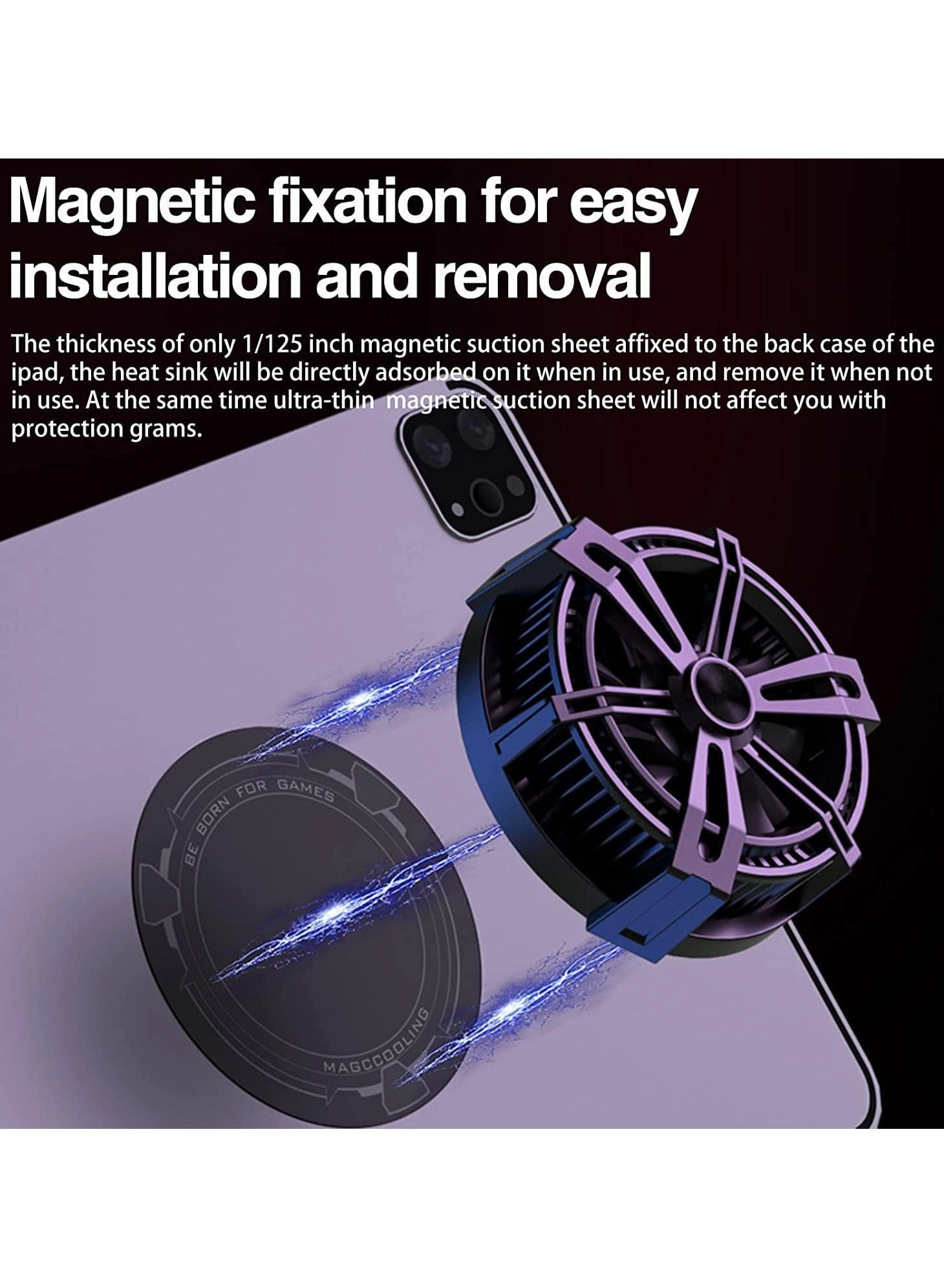 Mobile Phone Cooler - MagSafe Magnetic Cooling Fan