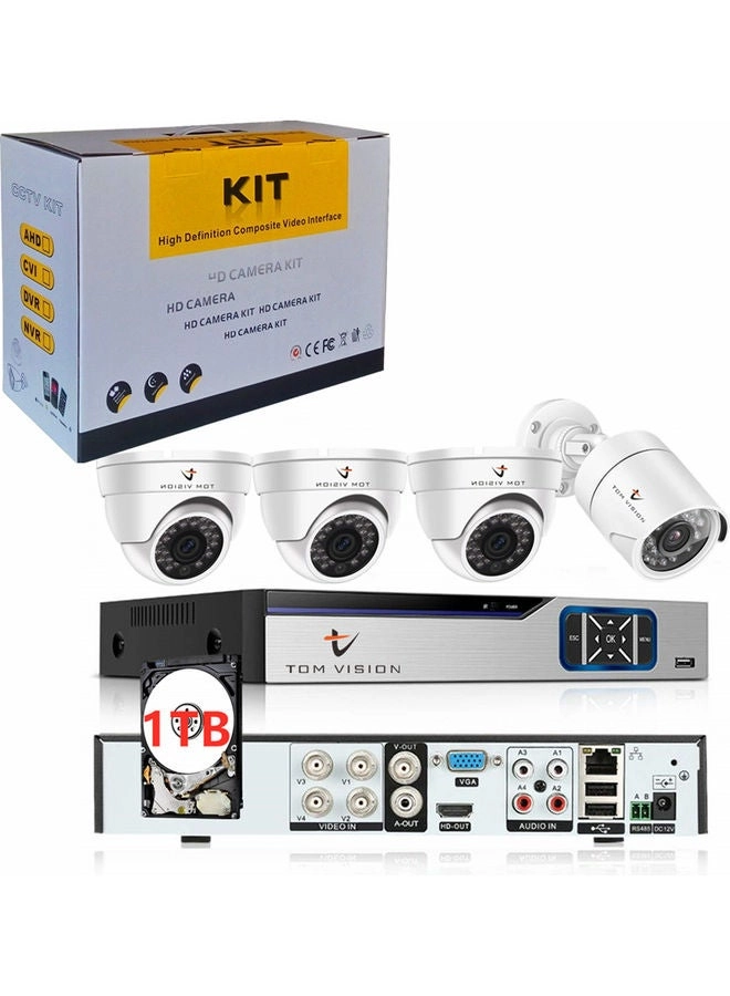 CCTV Camera Security Recording System - 4 4Channel 1080N