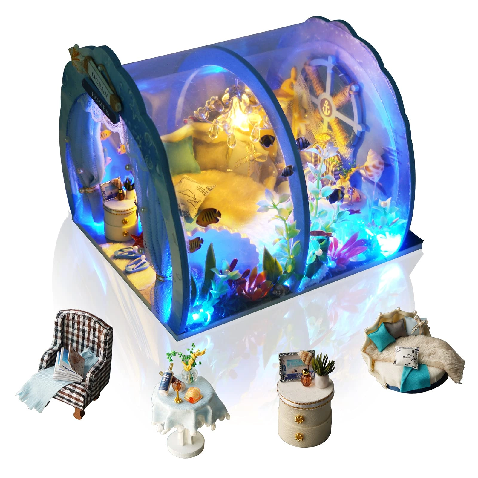 Miniature Dollhouse Kit - Sweet Home of Mermaid Princess 1:24 Scale