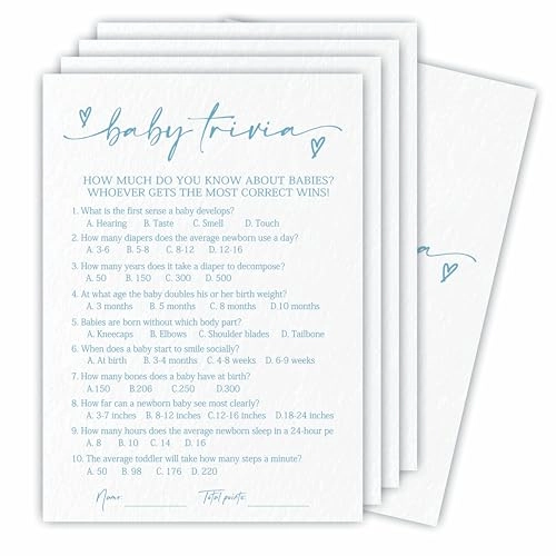 True or False Game Set For Baby Shower - 30 pieces