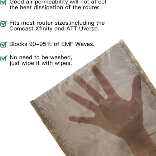 Radiation Blocking Fabric Router Cover