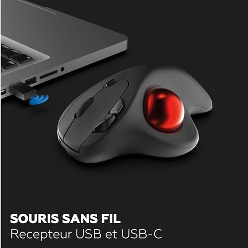 Trackball Pro - Wireless Trackball Mouse USB and USB-C 200, 400, 800, 1200 and 1600 DPI