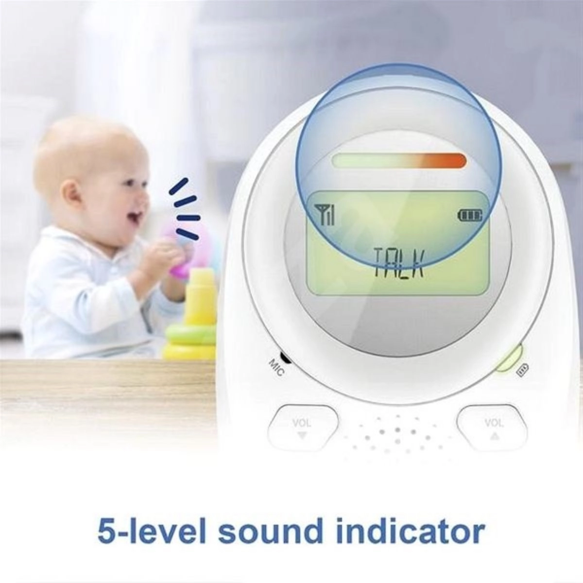 DM1212 - Digital Audio Baby Monitor Night Light Projection