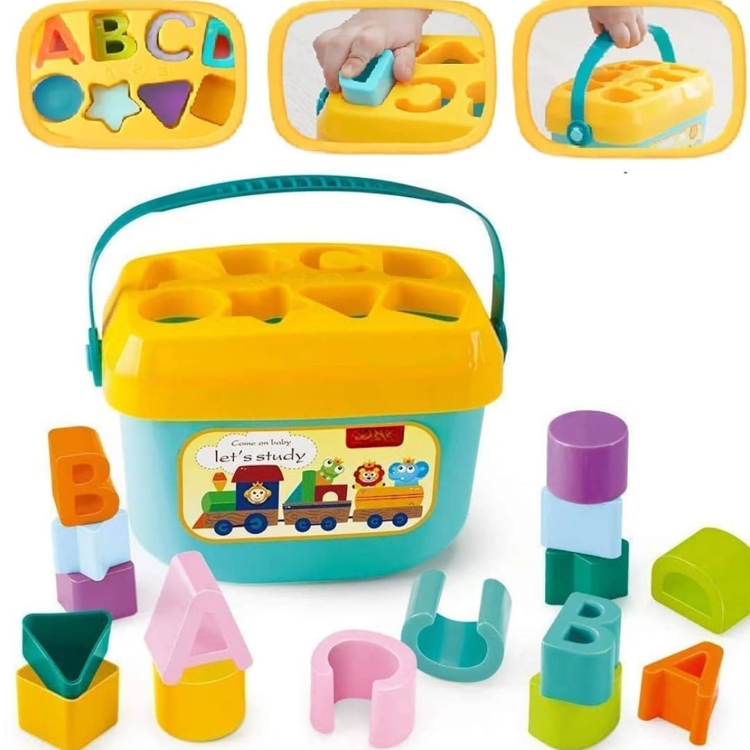 Shape Sorting - Building Blocks 16 pcs