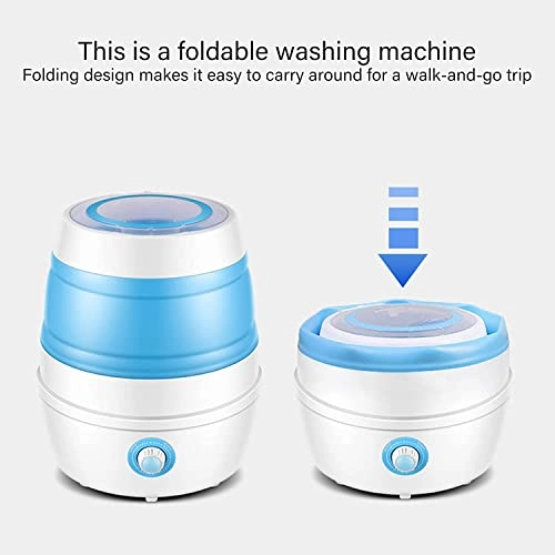 XHTONGSH غسالة قابلة للطي للطي المحمولة, غسالة صفرية اوتوماتيكية, عمل هادئ, الضوء الأزرق, ملابس داخلية غسل الملابس او عنصر صغیر, طاقة ومنطقة (Color : Green)