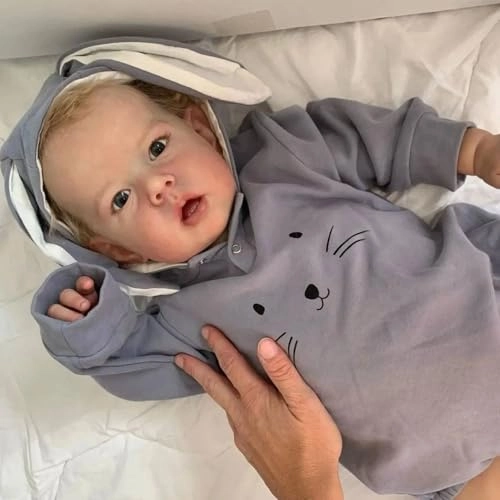 Liam Reborn Baby Doll - 20 inch Vinyl Boy Blonde Hair Ages 3+