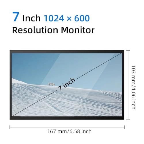 7 Inch Mini Monitor - 7 inch leather 7 Inches 1024x600 pixels