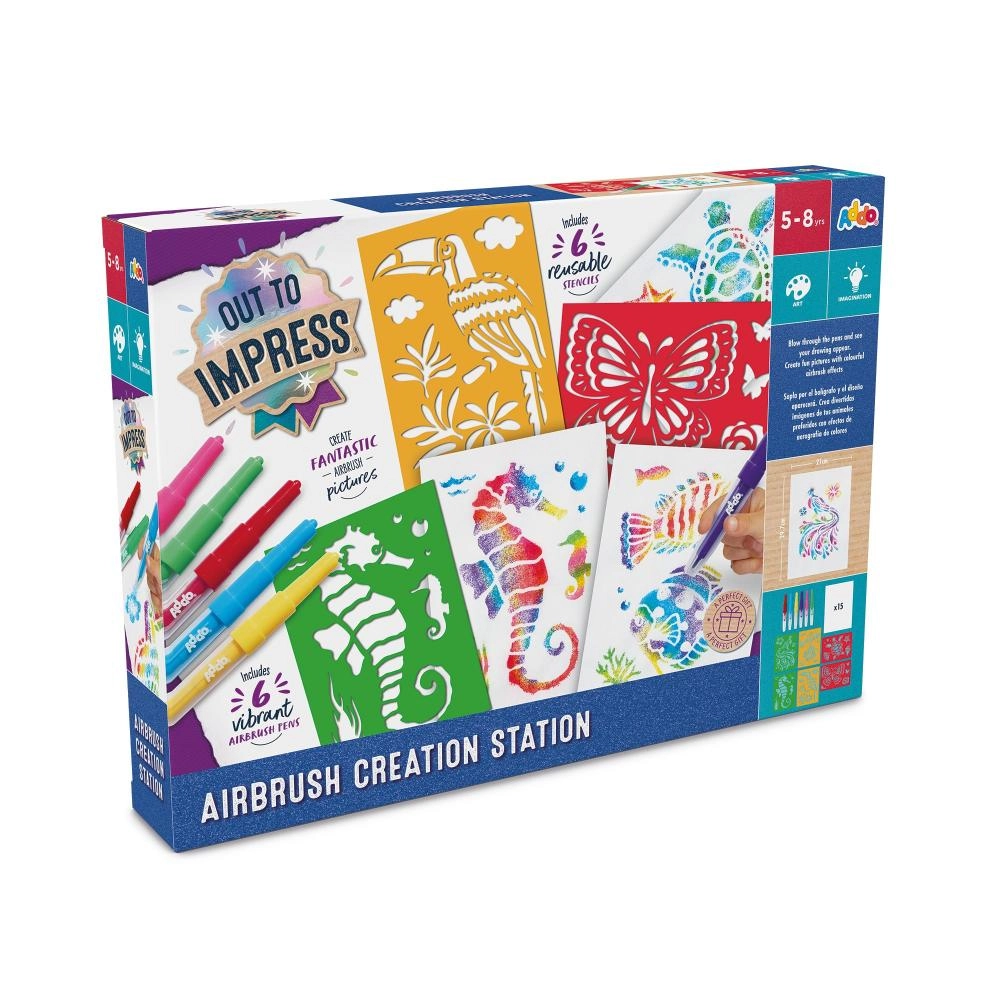 ADDO Airbrush Creation Station - pens stencils paper tools