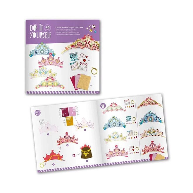 Princess Tiaras DIY Kit - 5+ years 4 pieces