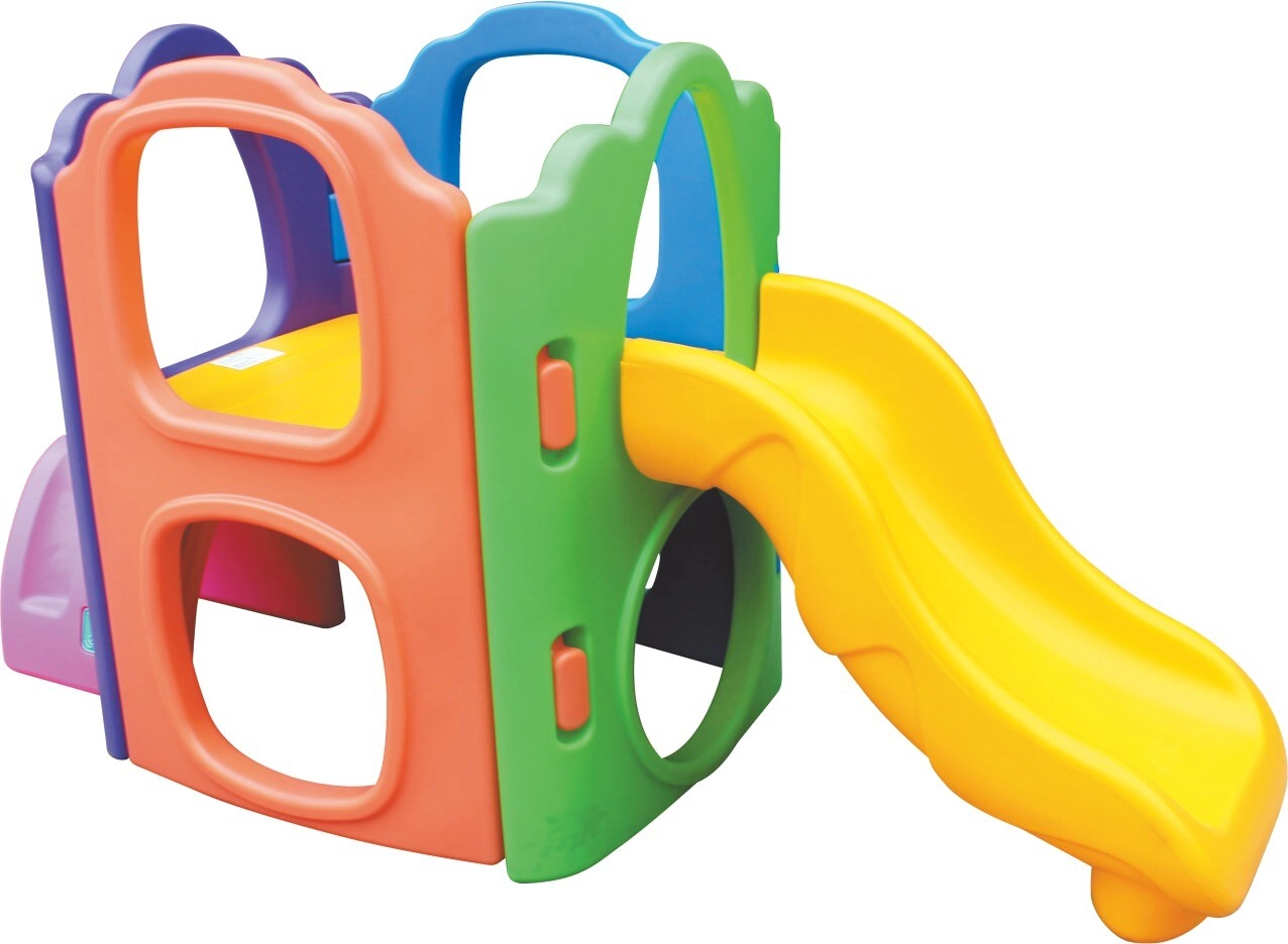 RW-16320 - Kids colourful Plastic House Playset 242x105x129cm