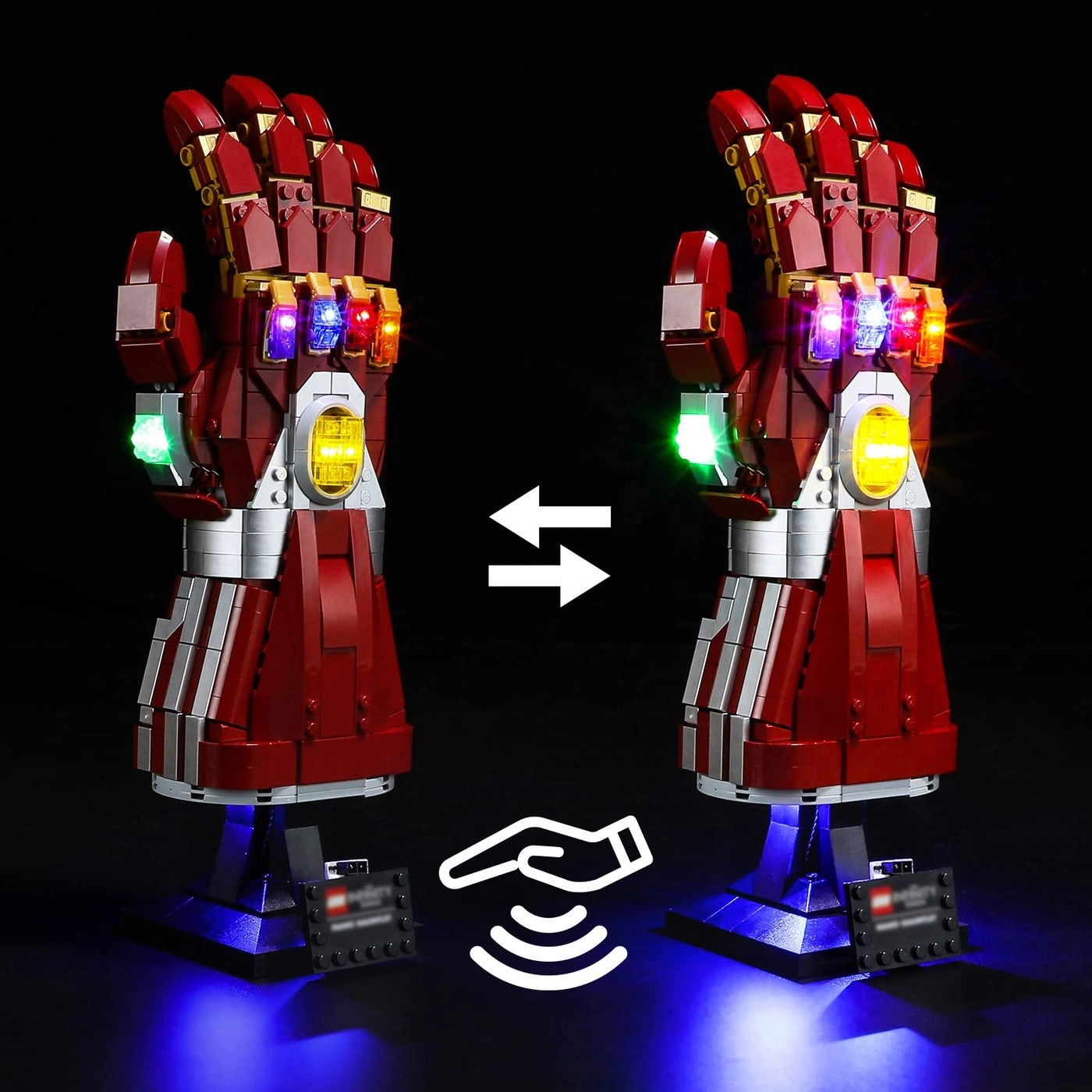 Led Lighting Kit for LEGO-76223 Nano Gauntlet
