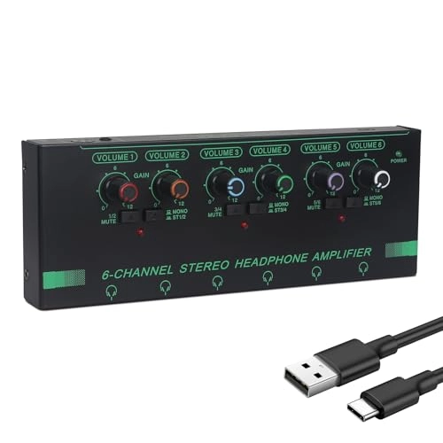 Headphone Amp Amplifier - 6-Channel