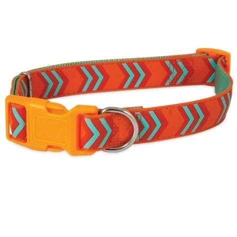 Pet Corner Trading LLC Aspen Pet Ribbon Overlay Dog Collar - 3/4"X14-20" Dog