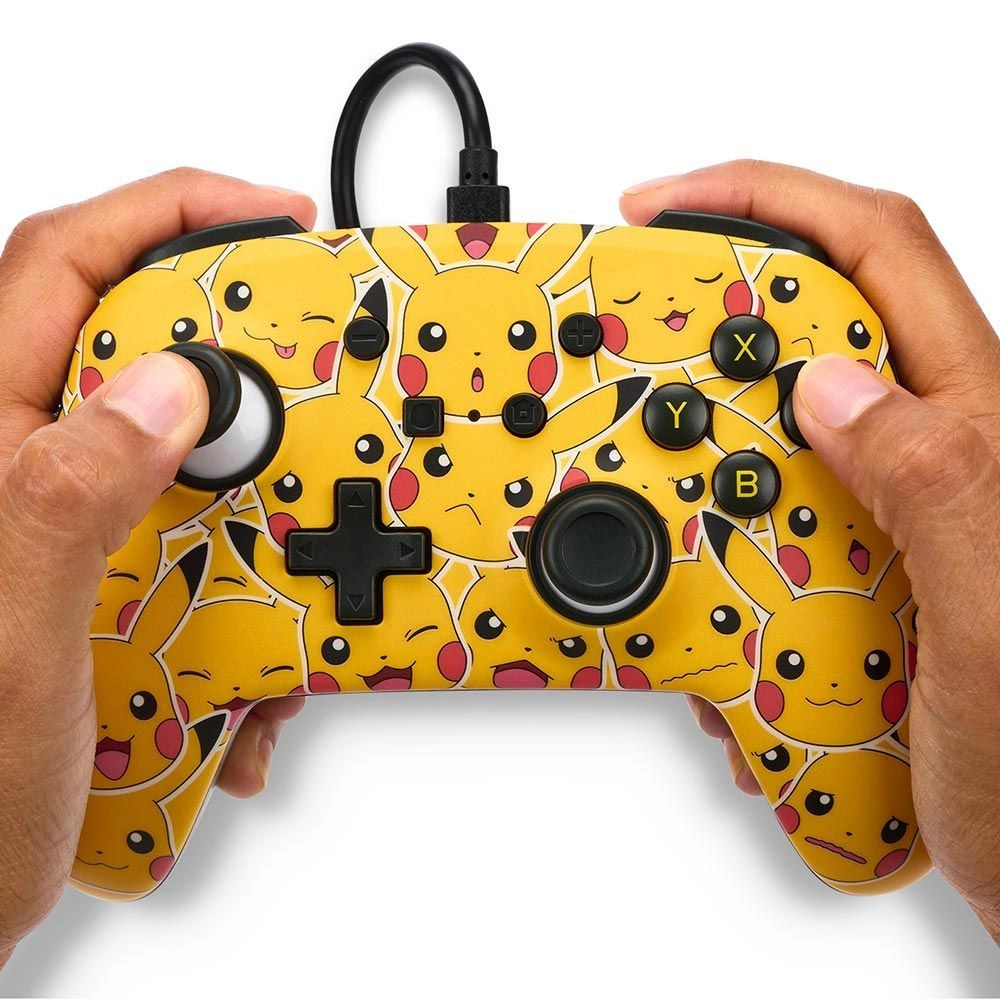 Nintendo Switch Enhanced Wired Controller Pikachu Moods