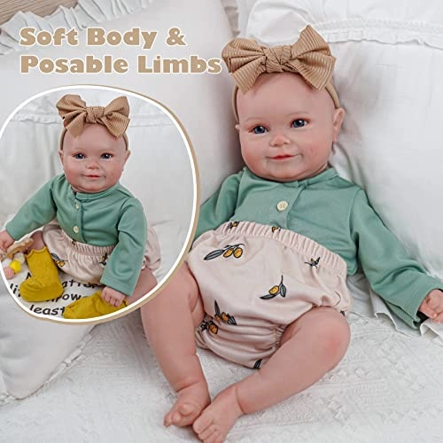 Reborn Baby Doll - 20 Inch Soft Fabric Vinyl Ages 3+