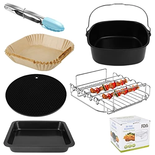 Air Fryer Accessories - Stainless steel silicone 6PCS
