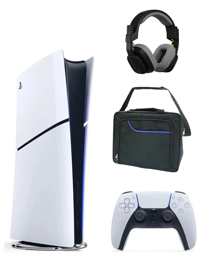 Sony PlayStation 5 Digital Edition - 1TB + Headset + Carrying Case