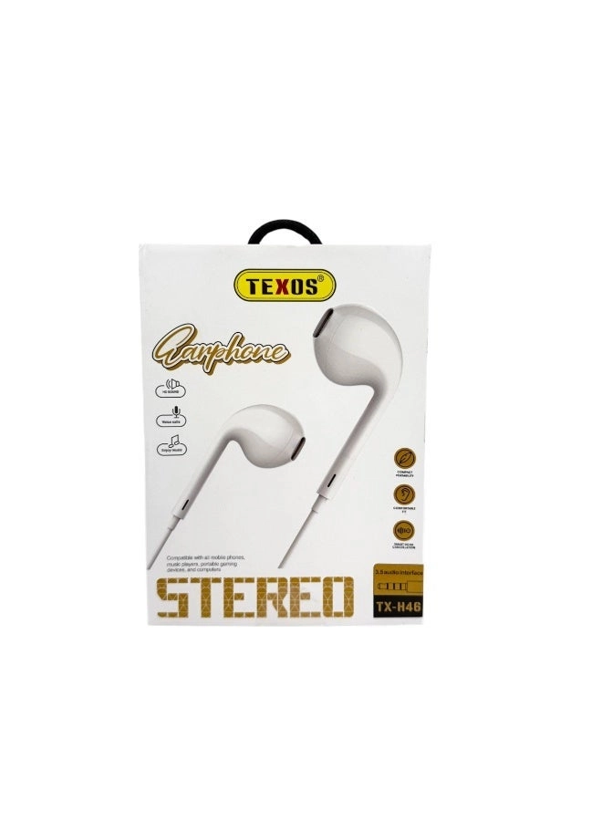 TEXOS TX-H46 Wired Earphone