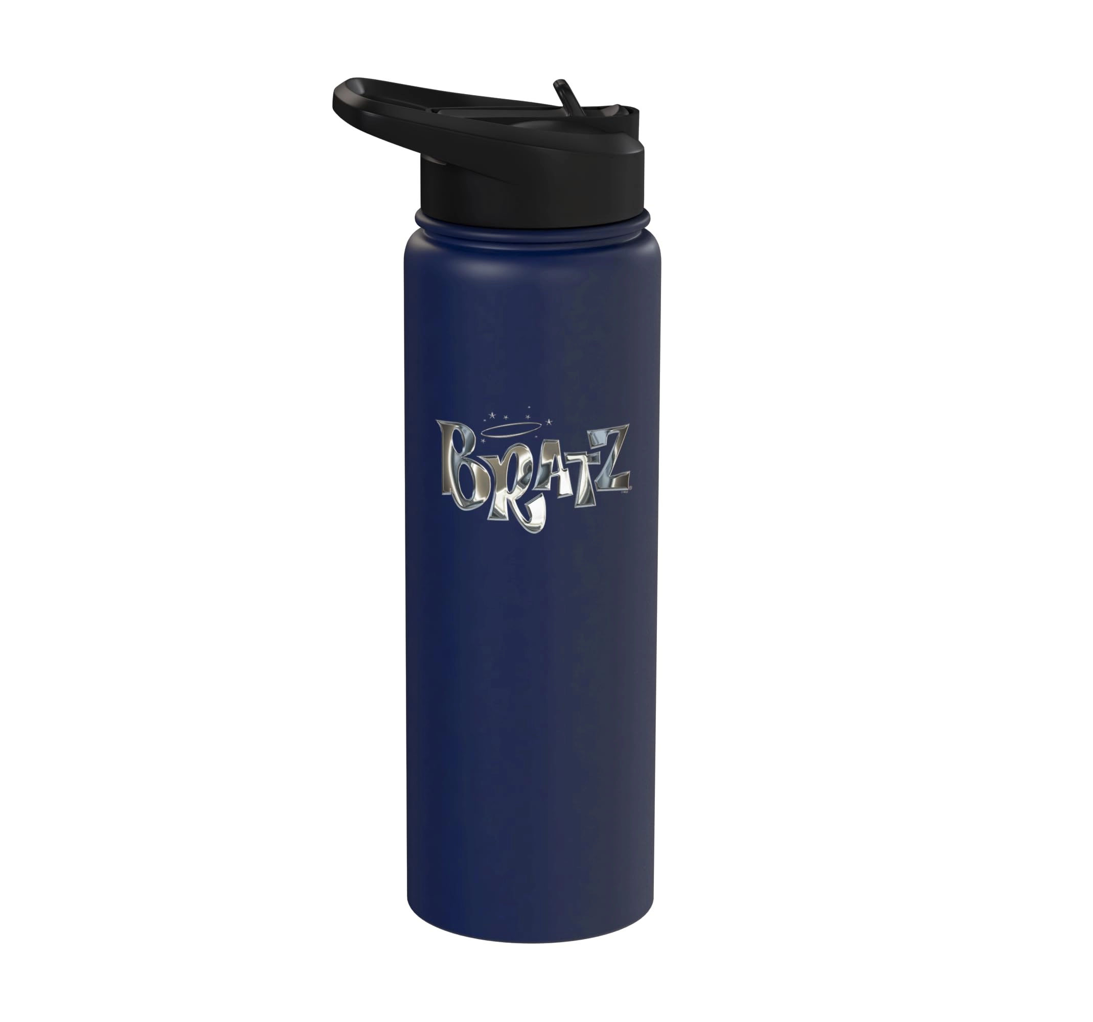 Merch By Amazon Chrome Logo Stainless Steel Insulated Water Bottle - 30 Fluid Ounces