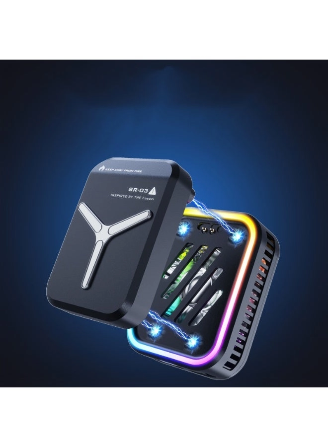 Phone Cooler - Magnetic RGB Black